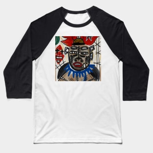 Oni Demon Painting Doodle Baseball T-Shirt